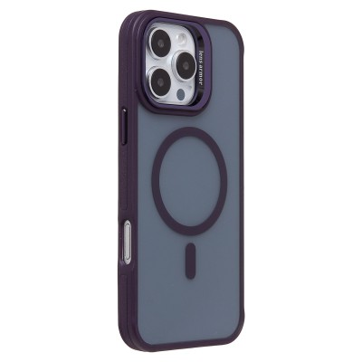 Чехол-накладка для Apple iPhone 16 Pro Max (темно-фиолетовый) - SM026 SafeMag Чехол-накладка для Apple iPhone 16 Pro Max (темно-фиолетовый) - SM026 SafeMag