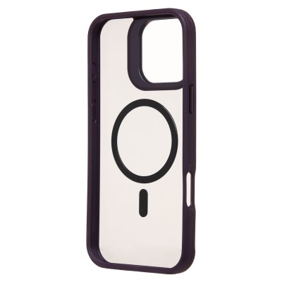 Чехол-накладка для Apple iPhone 16 Pro Max (темно-фиолетовый) - SM026 SafeMag Чехол-накладка для Apple iPhone 16 Pro Max (темно-фиолетовый) - SM026 SafeMag