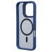 Чехол-накладка для Apple iPhone 16 Pro (темно-синий) - SM026 SafeMag