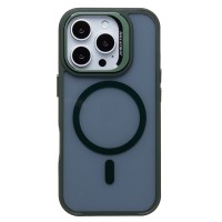Чехол-накладка для Apple iPhone 16 Pro (темно-зеленый) - SM026 SafeMag