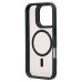 Чехол-накладка для Apple iPhone 16 Pro (темно-зеленый) - SM026 SafeMag