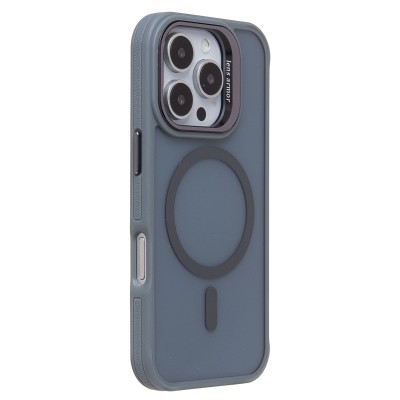 Чехол-накладка для Apple iPhone 16 Pro (серый) - SM026 SafeMag