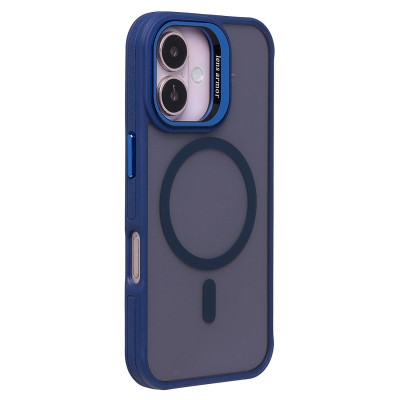 Чехол-накладка для Apple iPhone 16 (темно-синий) - SM026 SafeMag
