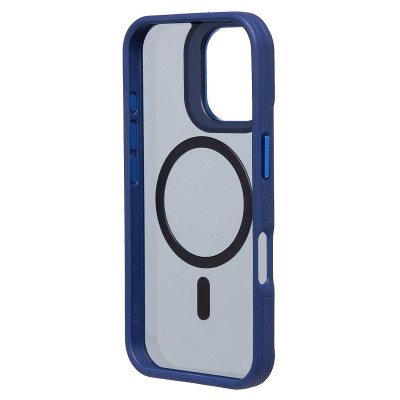 Чехол-накладка для Apple iPhone 16 (темно-синий) - SM026 SafeMag