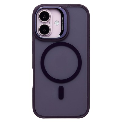 Чехол-накладка для Apple iPhone 16 (темно-фиолетовый) - SM026 SafeMag