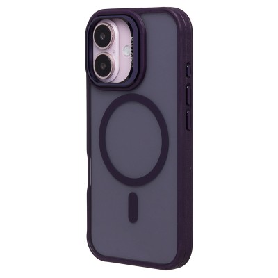 Чехол-накладка для Apple iPhone 16 (темно-фиолетовый) - SM026 SafeMag