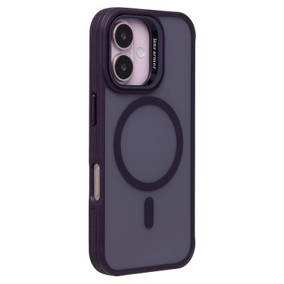 Чехол-накладка для Apple iPhone 16 (темно-фиолетовый) - SM026 SafeMag
