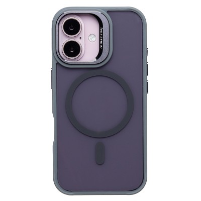 Чехол-накладка для Apple iPhone 16 (серый) - SM026 SafeMag