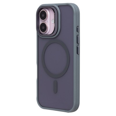 Чехол-накладка для Apple iPhone 16 (серый) - SM026 SafeMag