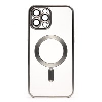 Чехол-накладка для Apple iPhone 12 Pro Max (серебяный) - SM027 SafeMag