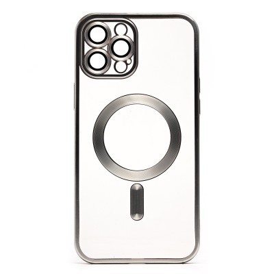 Чехол-накладка для Apple iPhone 12 Pro Max (серебяный) - SM027 SafeMag