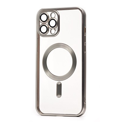 Чехол-накладка для Apple iPhone 12 Pro Max (серебяный) - SM027 SafeMag