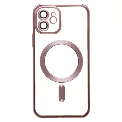 Чехол-накладка для Apple iPhone 12 (розовый) - SM027 SafeMag