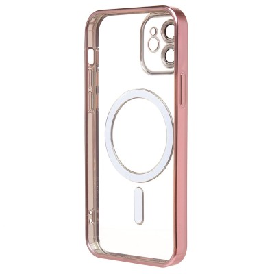 Чехол-накладка для Apple iPhone 12 (розовый) - SM027 SafeMag