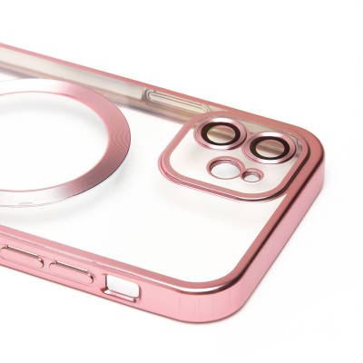 Чехол-накладка для Apple iPhone 12 (розовый) - SM027 SafeMag