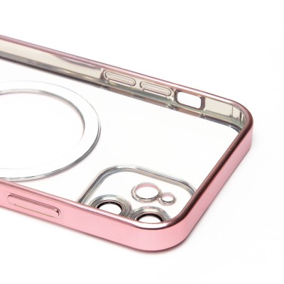 Чехол-накладка для Apple iPhone 12 (розовый) - SM027 SafeMag