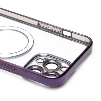 Чехол-накладка для Apple iPhone 13 Pro Max (темно-фиолетовый) - SM027 SafeMag