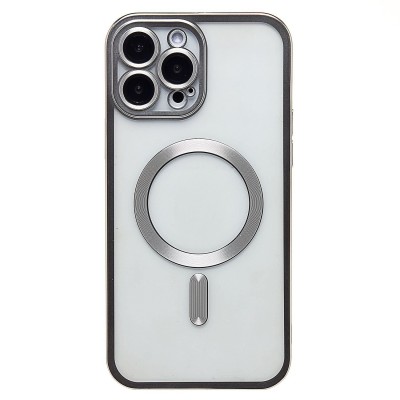 Чехол-накладка для Apple iPhone 13 Pro Max (серебяный) - SM027 SafeMag