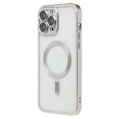 Чехол-накладка для Apple iPhone 13 Pro Max (серебяный) - SM027 SafeMag Чехол-накладка для Apple iPhone 13 Pro Max (серебяный) - SM027 SafeMag