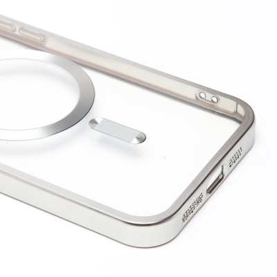 Чехол-накладка для Apple iPhone 13 Pro Max (серебяный) - SM027 SafeMag Чехол-накладка для Apple iPhone 13 Pro Max (серебяный) - SM027 SafeMag