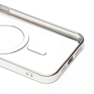 Чехол-накладка для Apple iPhone 13 Pro Max (серебяный) - SM027 SafeMag Чехол-накладка для Apple iPhone 13 Pro Max (серебяный) - SM027 SafeMag