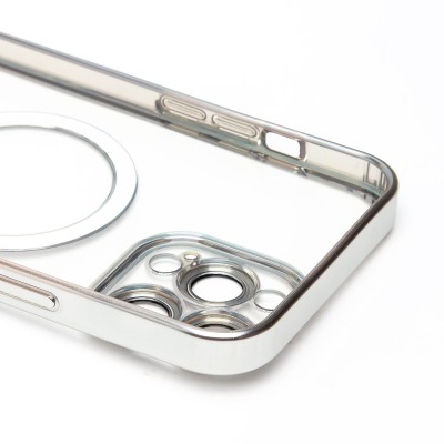 Чехол-накладка для Apple iPhone 13 Pro Max (серебяный) - SM027 SafeMag Чехол-накладка для Apple iPhone 13 Pro Max (серебяный) - SM027 SafeMag