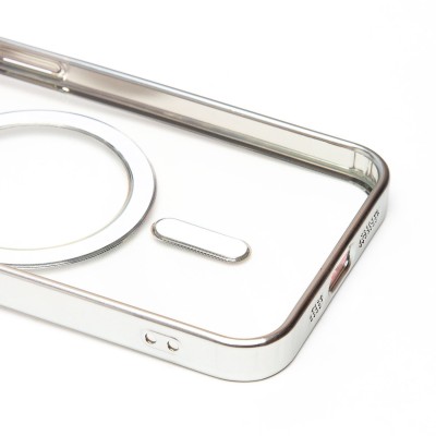 Чехол-накладка для Apple iPhone 13 Pro (серебяный) - SM027 SafeMag