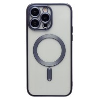 Чехол-накладка для Apple iPhone 14 Pro Max (титановый синий) - SM027 SafeMag