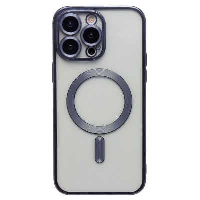 Чехол-накладка для Apple iPhone 14 Pro Max (титановый синий) - SM027 SafeMag