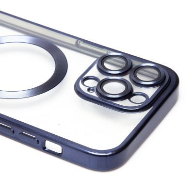 Чехол-накладка для Apple iPhone 14 Pro Max (титановый синий) - SM027 SafeMag