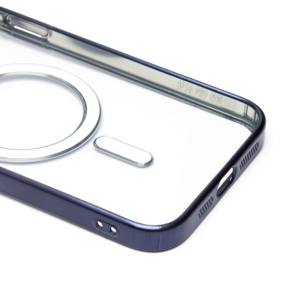 Чехол-накладка для Apple iPhone 14 Pro Max (титановый синий) - SM027 SafeMag