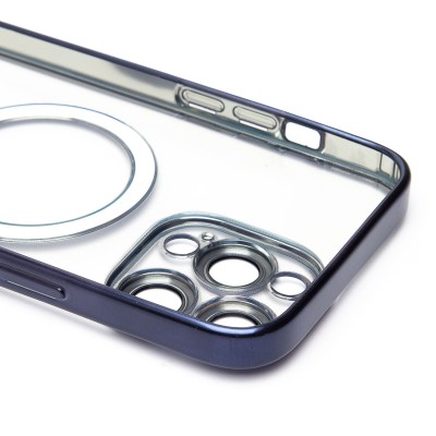 Чехол-накладка для Apple iPhone 14 Pro Max (титановый синий) - SM027 SafeMag