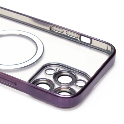 Чехол-накладка для Apple iPhone 14 Pro Max (темно-фиолетовый) - SM027 SafeMag Чехол-накладка для Apple iPhone 14 Pro Max (темно-фиолетовый) - SM027 SafeMag