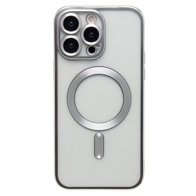 Чехол-накладка для Apple iPhone 14 Pro Max (серебяный) - SM027 SafeMag