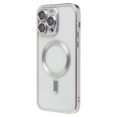 Чехол-накладка для Apple iPhone 14 Pro Max (серебяный) - SM027 SafeMag