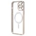 Чехол-накладка для Apple iPhone 14 Pro Max (серебяный) - SM027 SafeMag