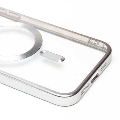 Чехол-накладка для Apple iPhone 14 Pro Max (серебяный) - SM027 SafeMag
