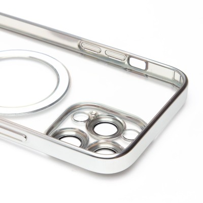 Чехол-накладка для Apple iPhone 14 Pro Max (серебяный) - SM027 SafeMag