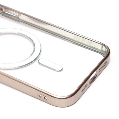 Чехол-накладка для Apple iPhone 14 Pro Max (титановый) - SM027 SafeMag Чехол-накладка для Apple iPhone 14 Pro Max (титановый) - SM027 SafeMag