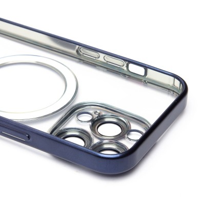 Чехол-накладка для Apple iPhone 14 Pro (титановый синий) - SM027 SafeMag