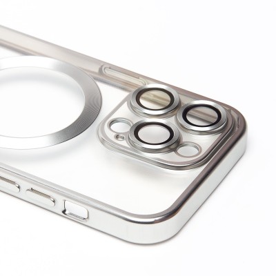 Чехол-накладка для Apple iPhone 14 Pro (серебяный) - SM027 SafeMag