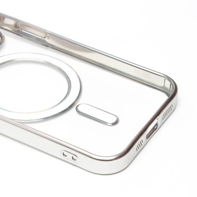 Чехол-накладка для Apple iPhone 14 Pro (серебяный) - SM027 SafeMag