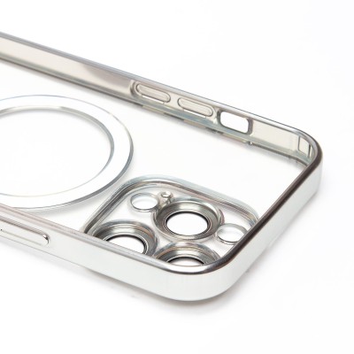 Чехол-накладка для Apple iPhone 14 Pro (серебяный) - SM027 SafeMag