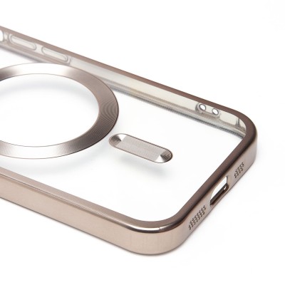 Чехол-накладка для Apple iPhone 14 Pro (титановый) - SM027 SafeMag