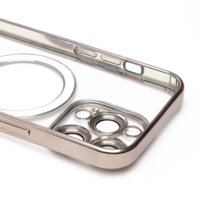 Чехол-накладка для Apple iPhone 14 Pro (титановый) - SM027 SafeMag