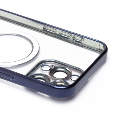 Чехол-накладка для Apple iPhone 15 Pro Max (титановый синий) - SM027 SafeMag