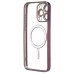 Чехол-накладка для Apple iPhone 15 Pro Max (темно-фиолетовый) - SM027 SafeMag