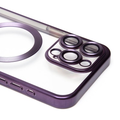 Чехол-накладка для Apple iPhone 15 Pro Max (темно-фиолетовый) - SM027 SafeMag