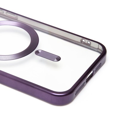 Чехол-накладка для Apple iPhone 15 Pro Max (темно-фиолетовый) - SM027 SafeMag