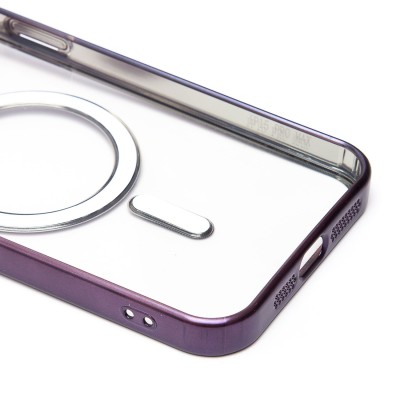 Чехол-накладка для Apple iPhone 15 Pro Max (темно-фиолетовый) - SM027 SafeMag